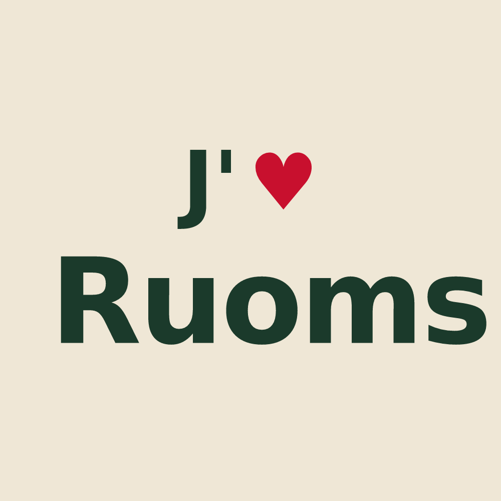 Tote bag personnalisé Ruoms — design J'aime Ruoms