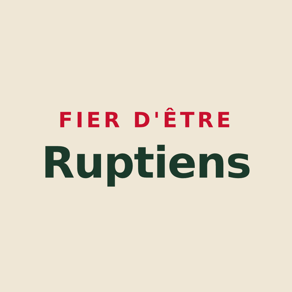 Tote bag « Fier d'être Ruptiens » — design pour Rupt-sur-Saône