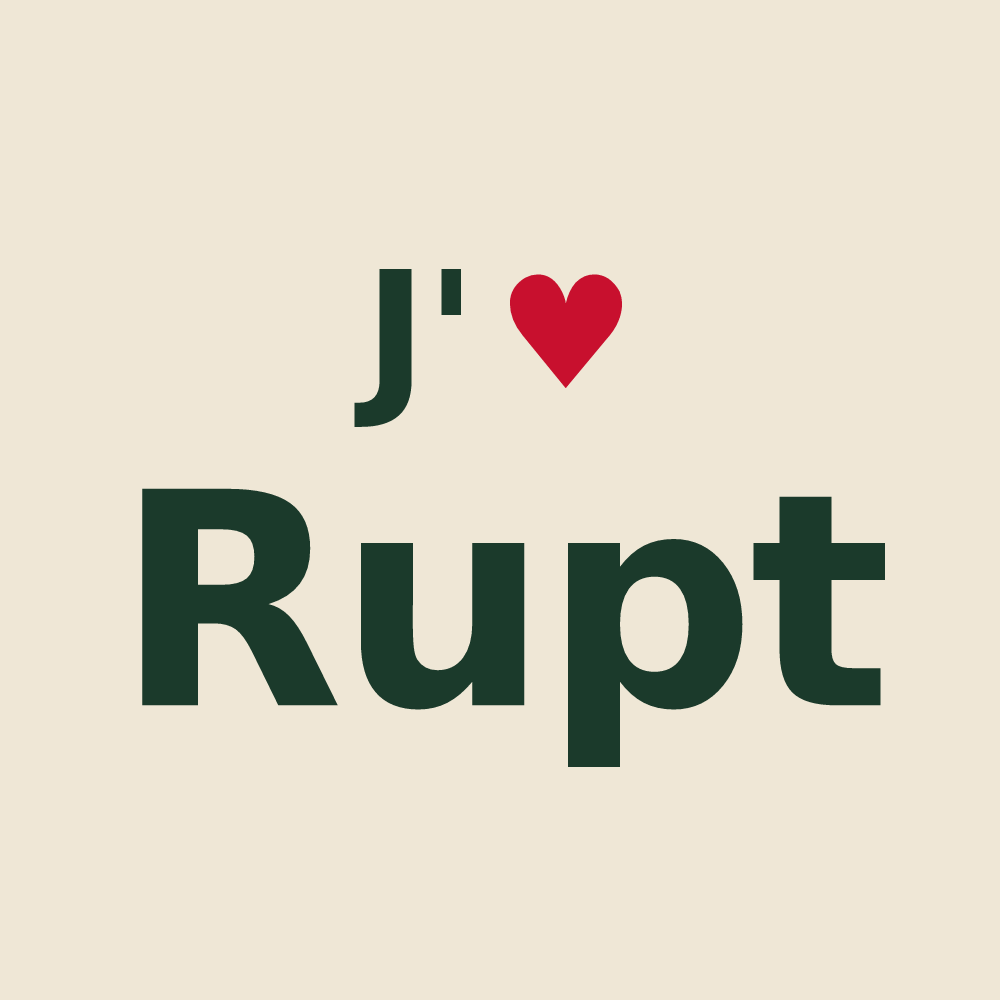 Tote bag personnalisé Rupt — design J'aime Rupt