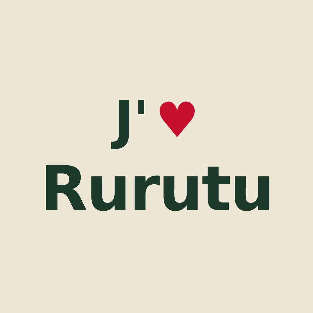 Tote bag personnalisé Rurutu — design J'aime Rurutu