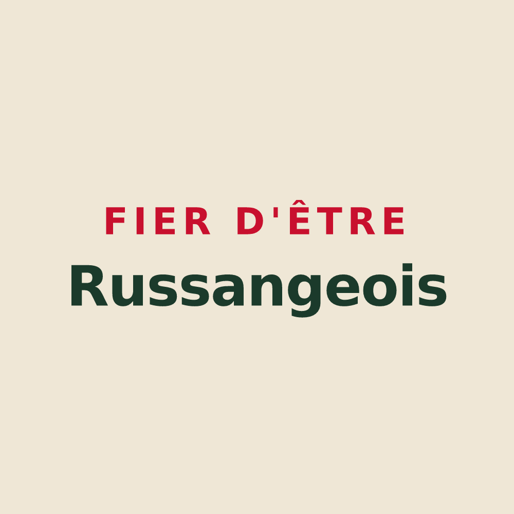 Tote bag « Fier d'être Russangeois » — design pour Russange