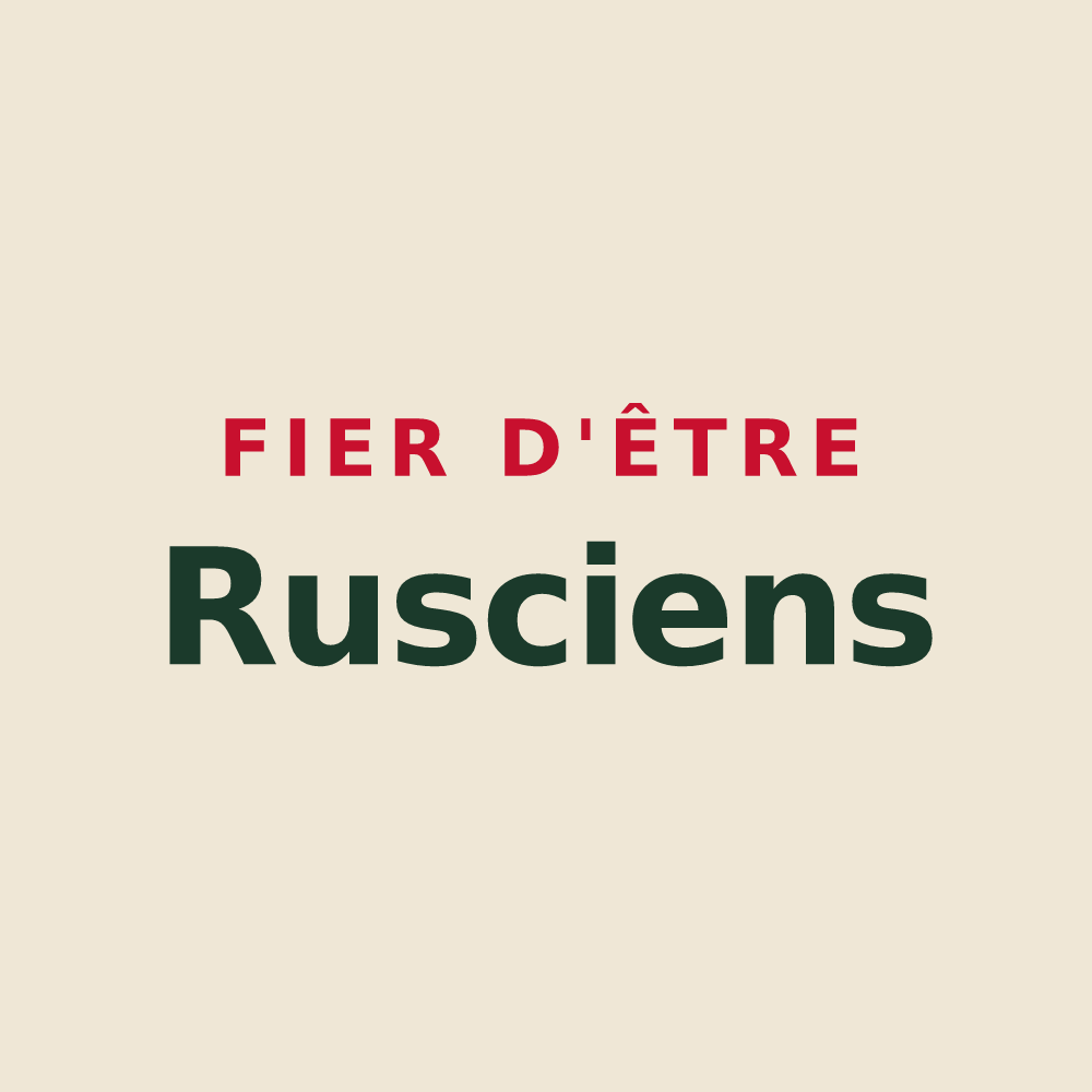 Tote bag « Fier d'être Rusciens » — design pour Russy-Bémont