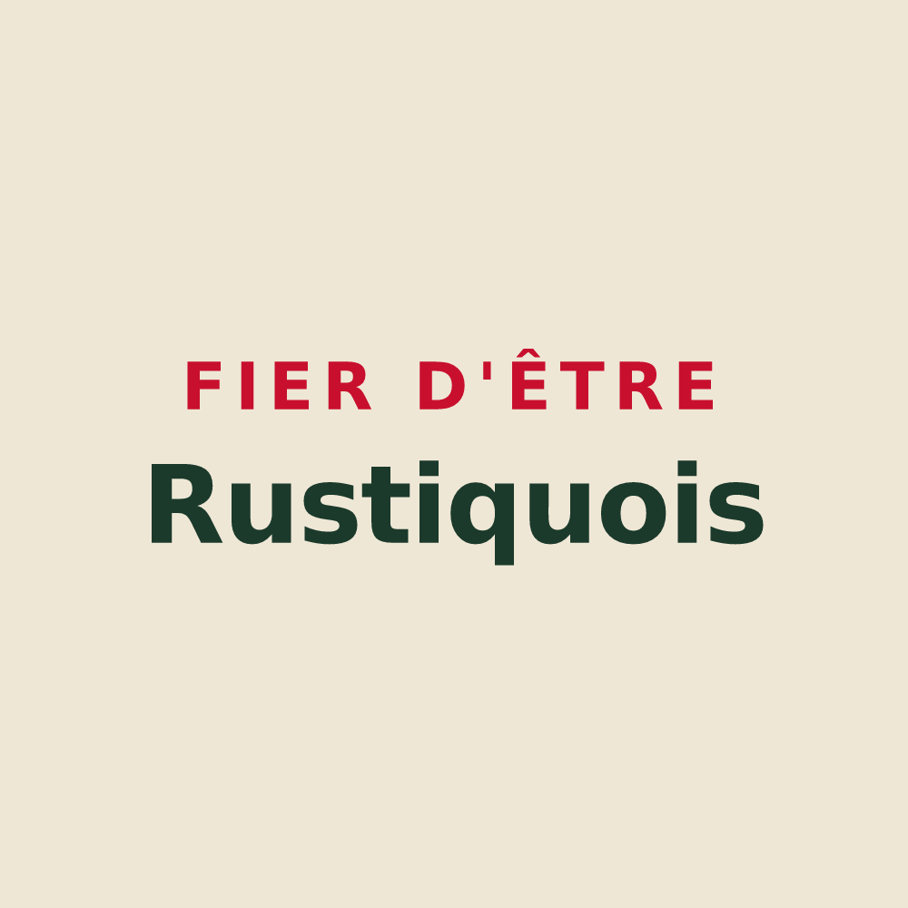 Tote bag « Fier d'être Rustiquois » — design pour Rustiques