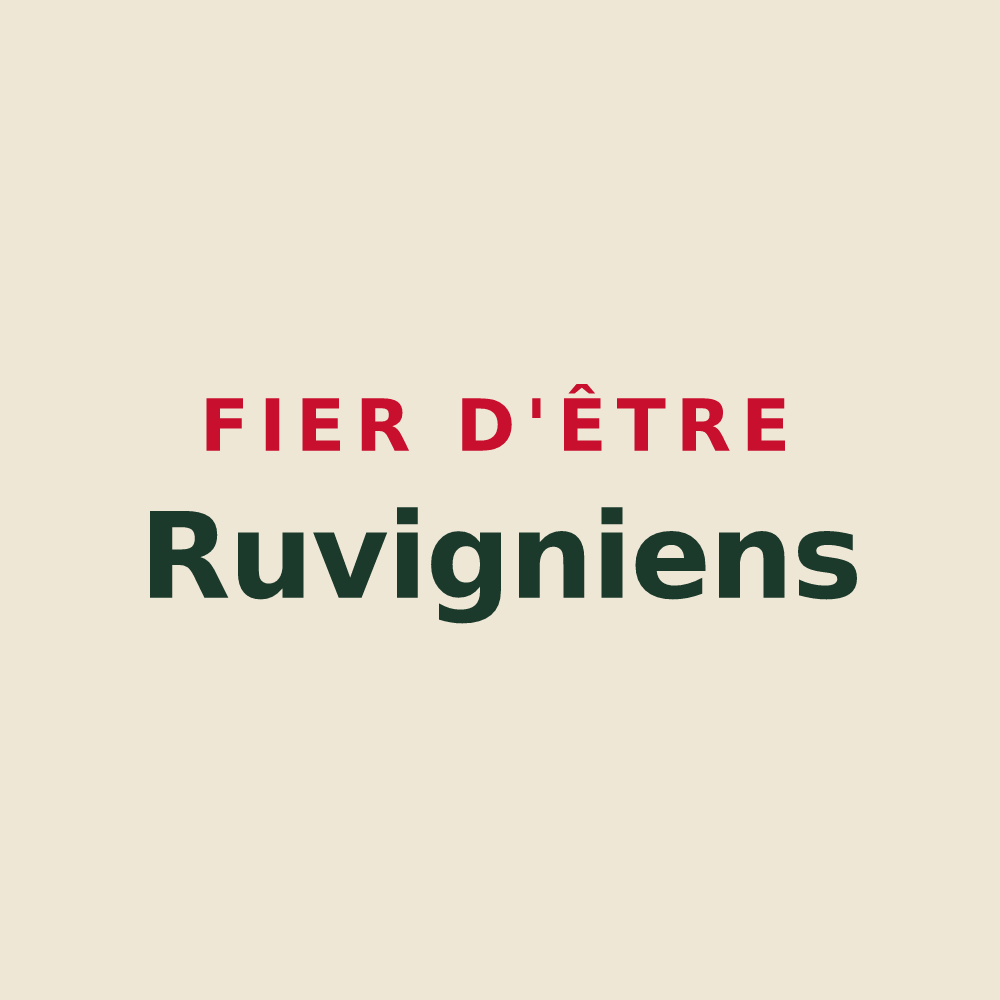 Tote bag « Fier d'être Ruvigniens » — design pour Ruvigny
