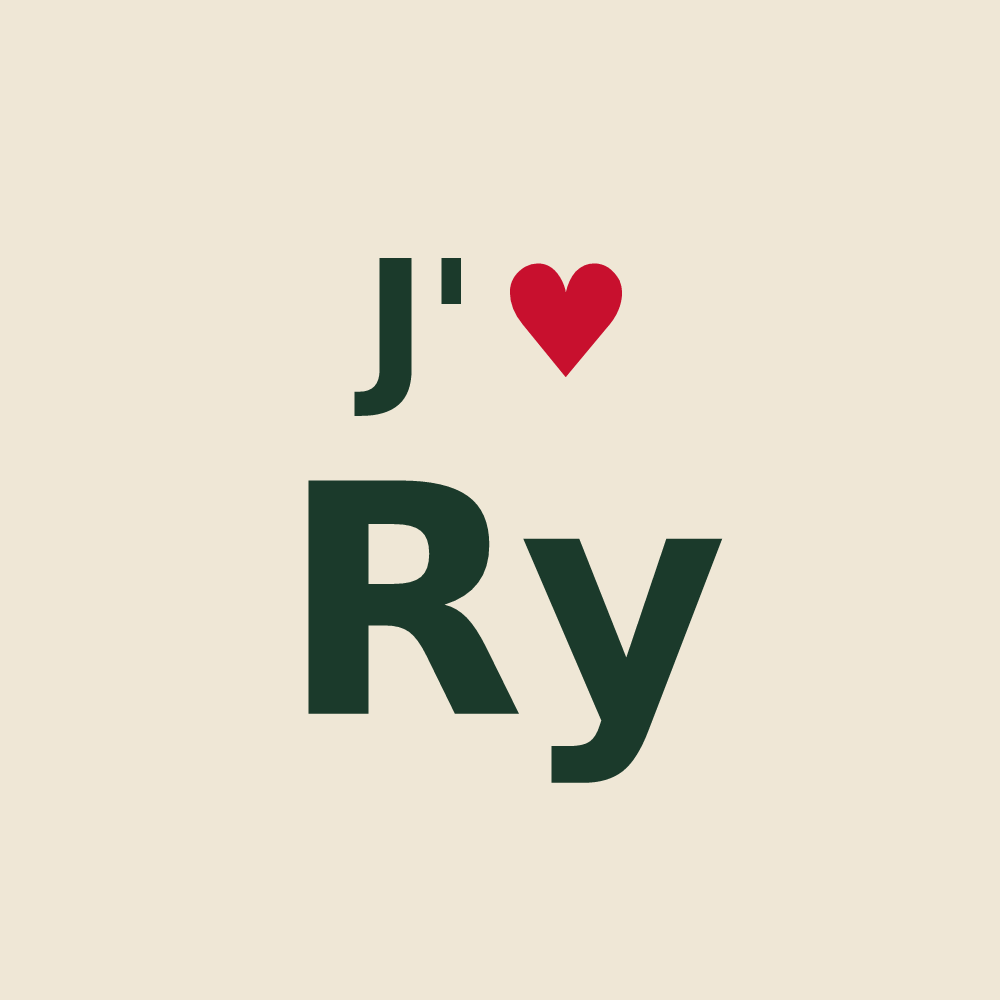 Tote bag personnalisé Ry — design J'aime Ry