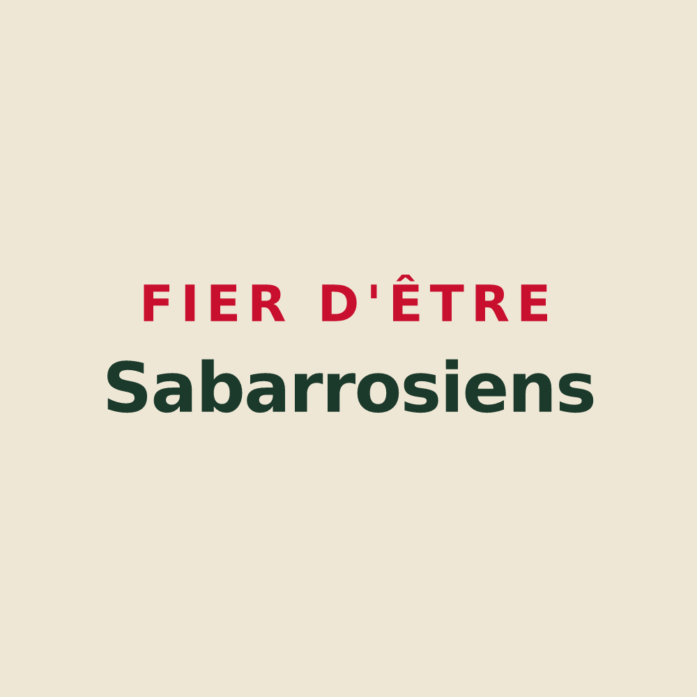 Tote bag « Fier d'être Sabarrosiens » — design pour Sabarros