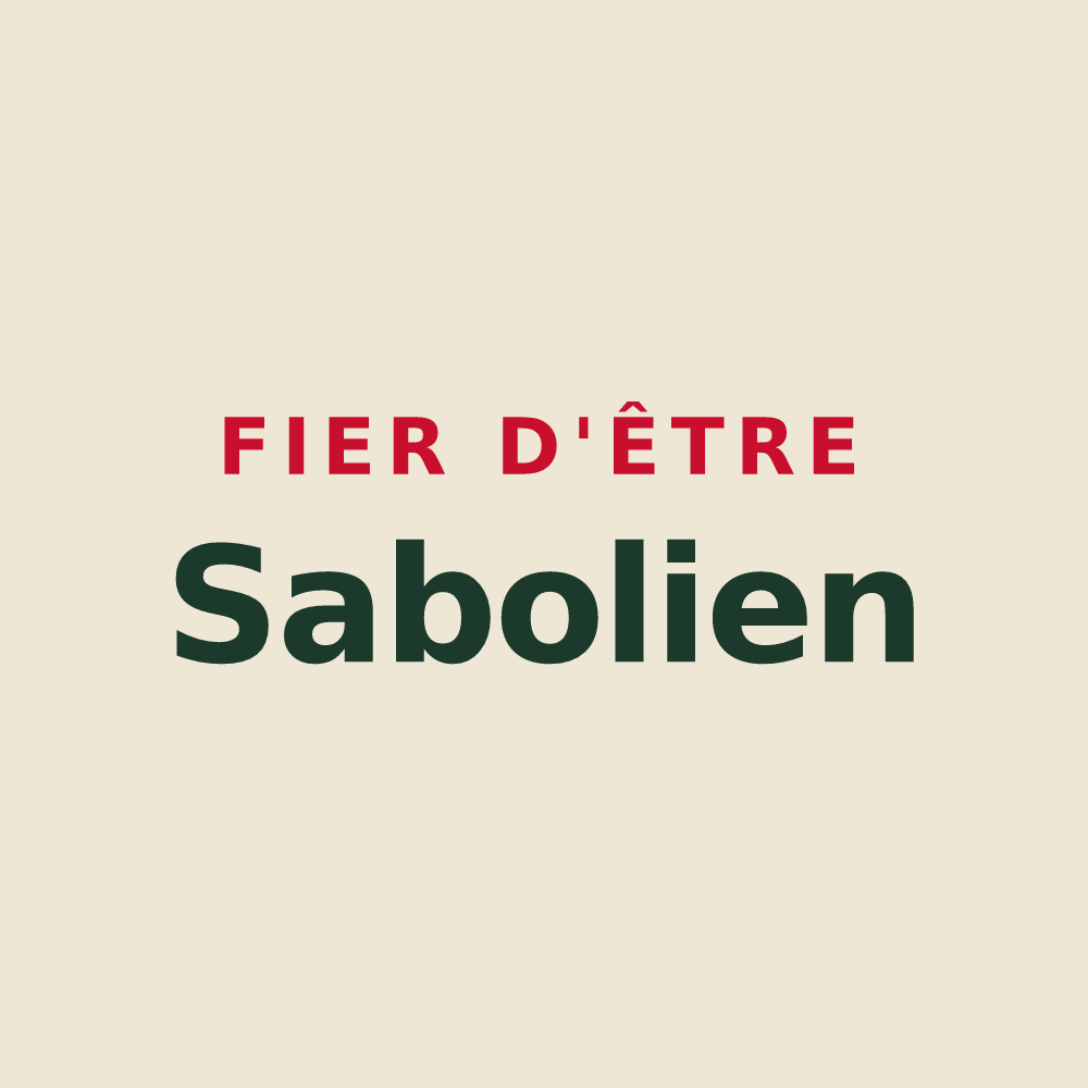 Tote bag « Fier d'être Sabolien » — design pour Sablé-sur-Sarthe