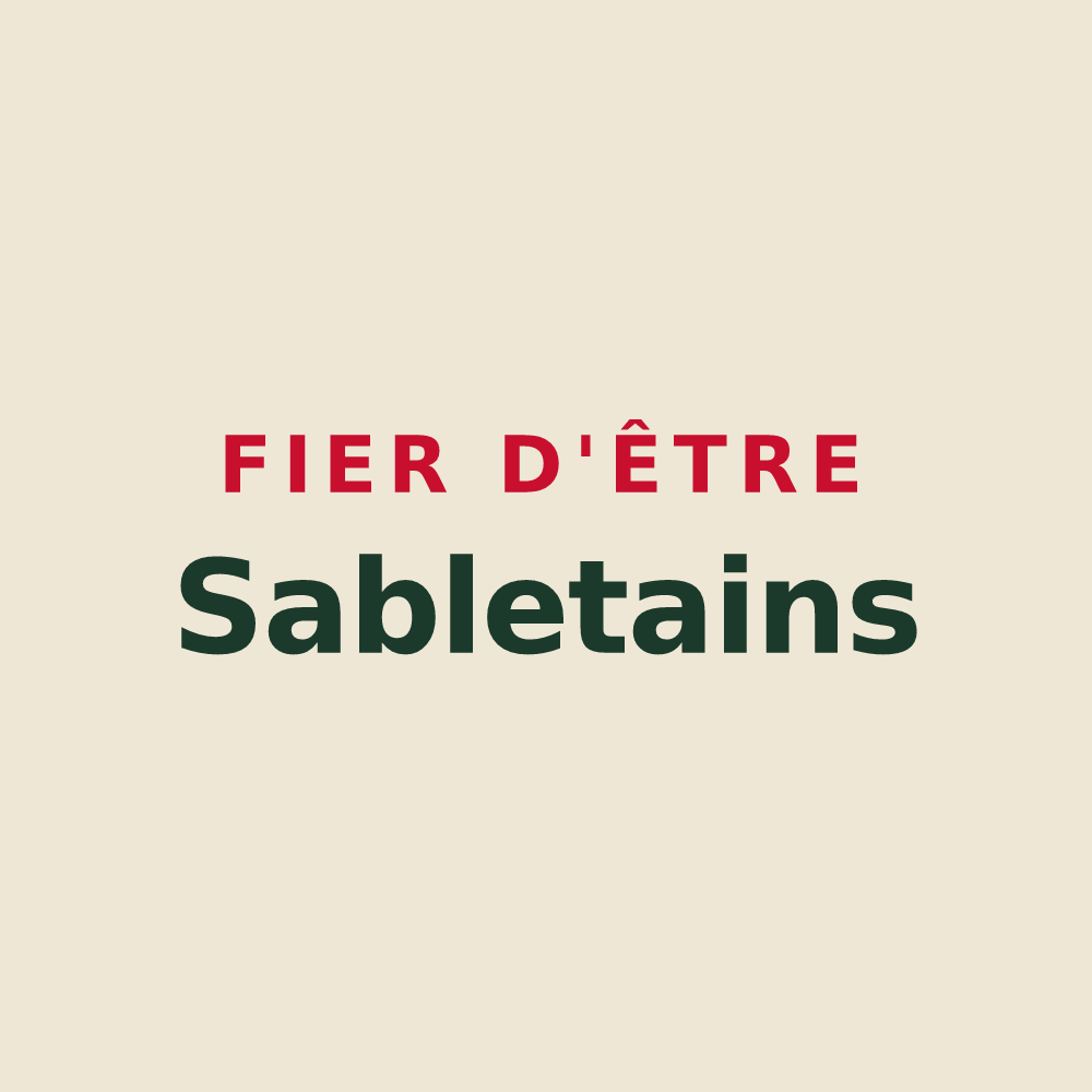Tote bag « Fier d'être Sabletains » — design pour Sablet