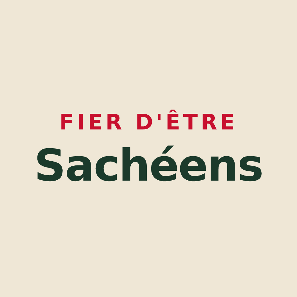 Tote bag « Fier d'être Sachéens » — design pour Saché
