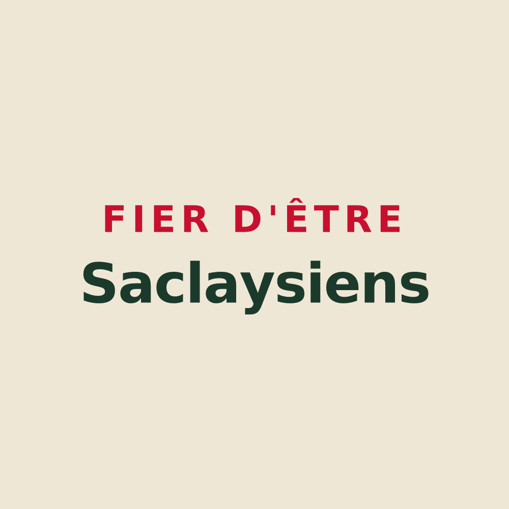 Tote bag « Fier d'être Saclaysiens » — design pour Saclay