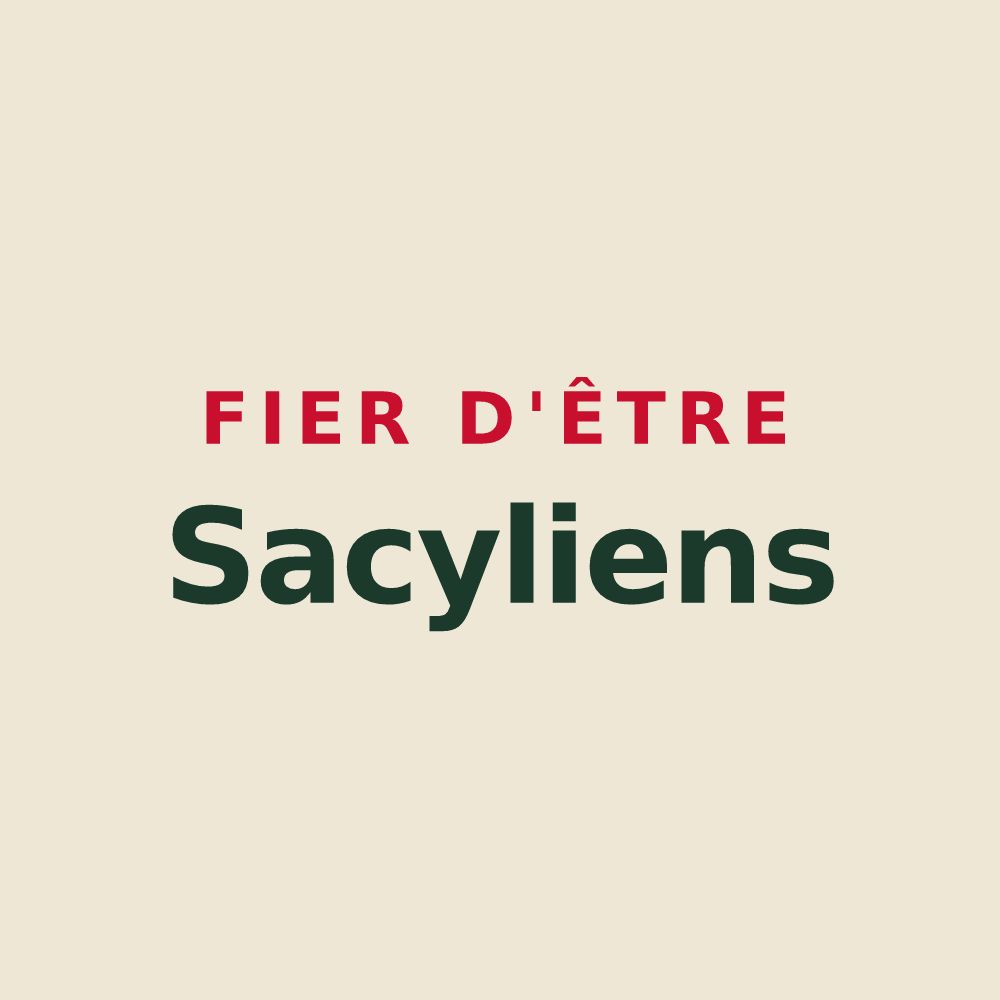 Tote bag « Fier d'être Sacyliens » — design pour Sacy-le-Grand