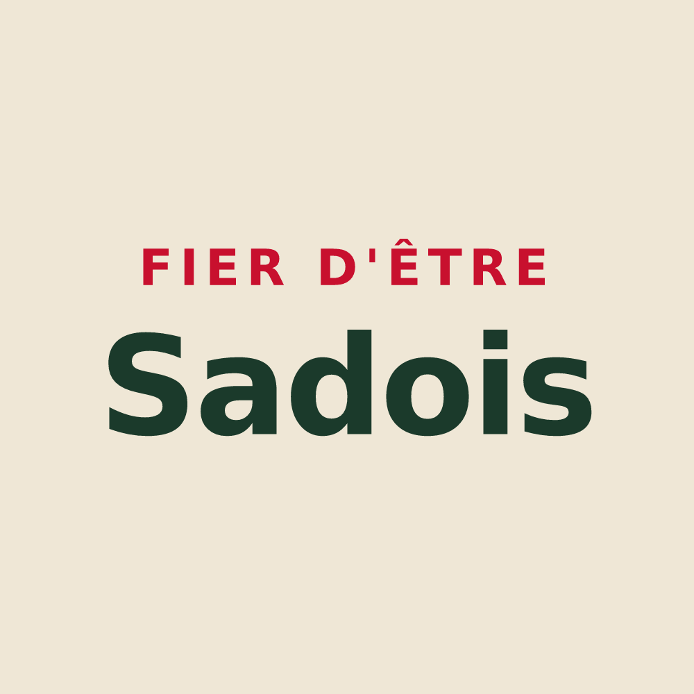 Tote bag « Fier d'être Sadois » — design pour Sada