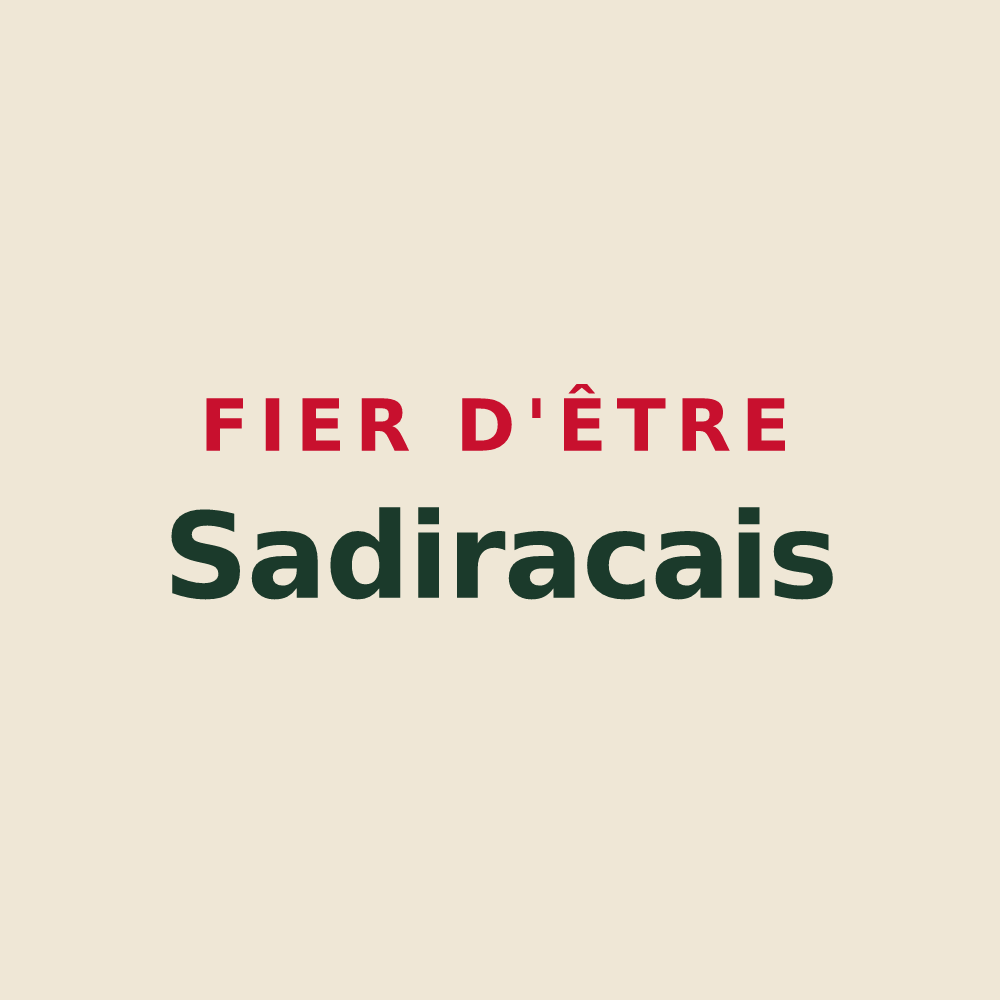 Tote bag « Fier d'être Sadiracais » — design pour Sadirac