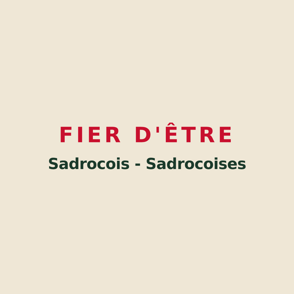 Tote bag « Fier d'être Sadrocois - Sadrocoises » — design pour Sadroc
