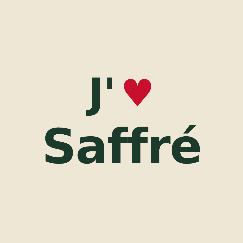 Tote bag personnalisé Saffré — design J'aime Saffré