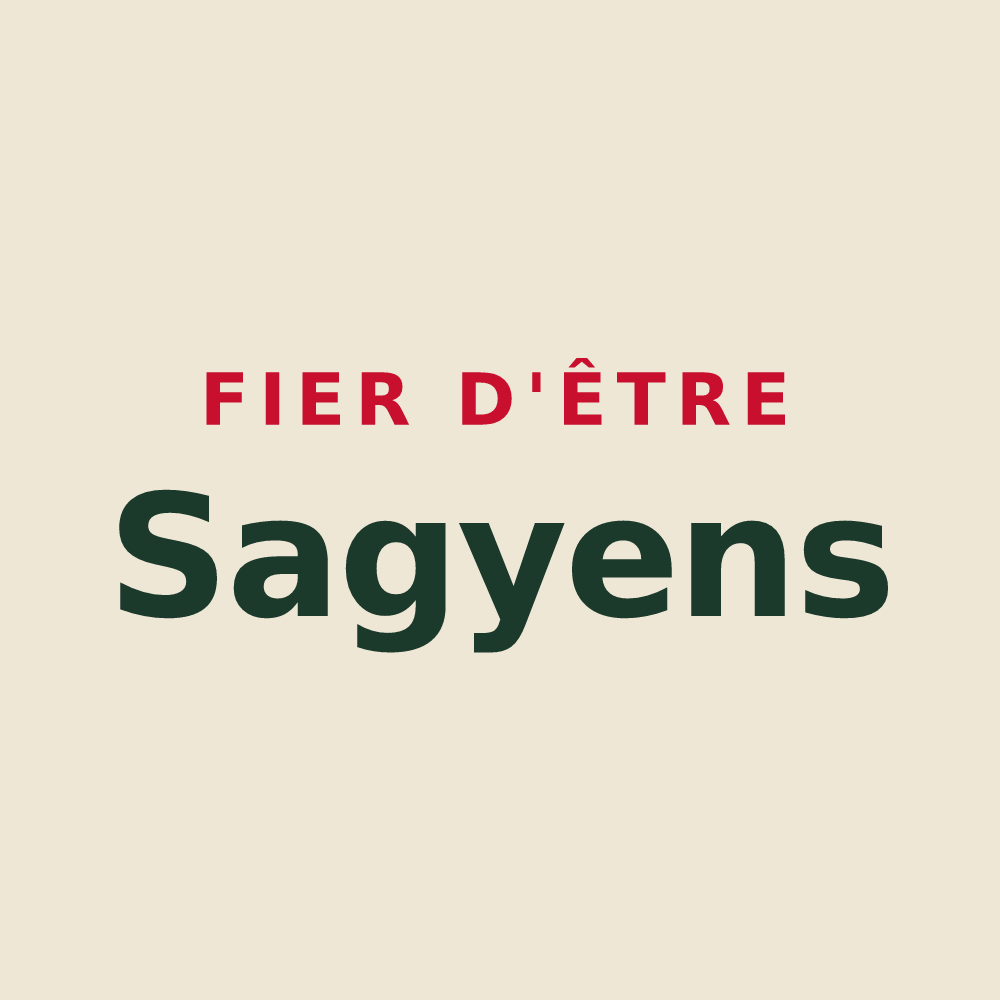 Tote bag « Fier d'être Sagyens » — design pour Sagy