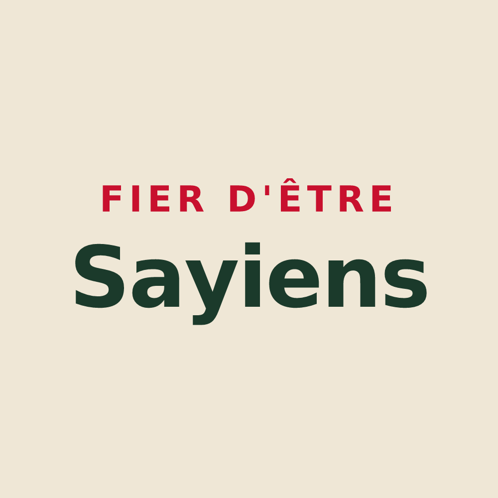 Tote bag « Fier d'être Sayiens » — design pour Sai