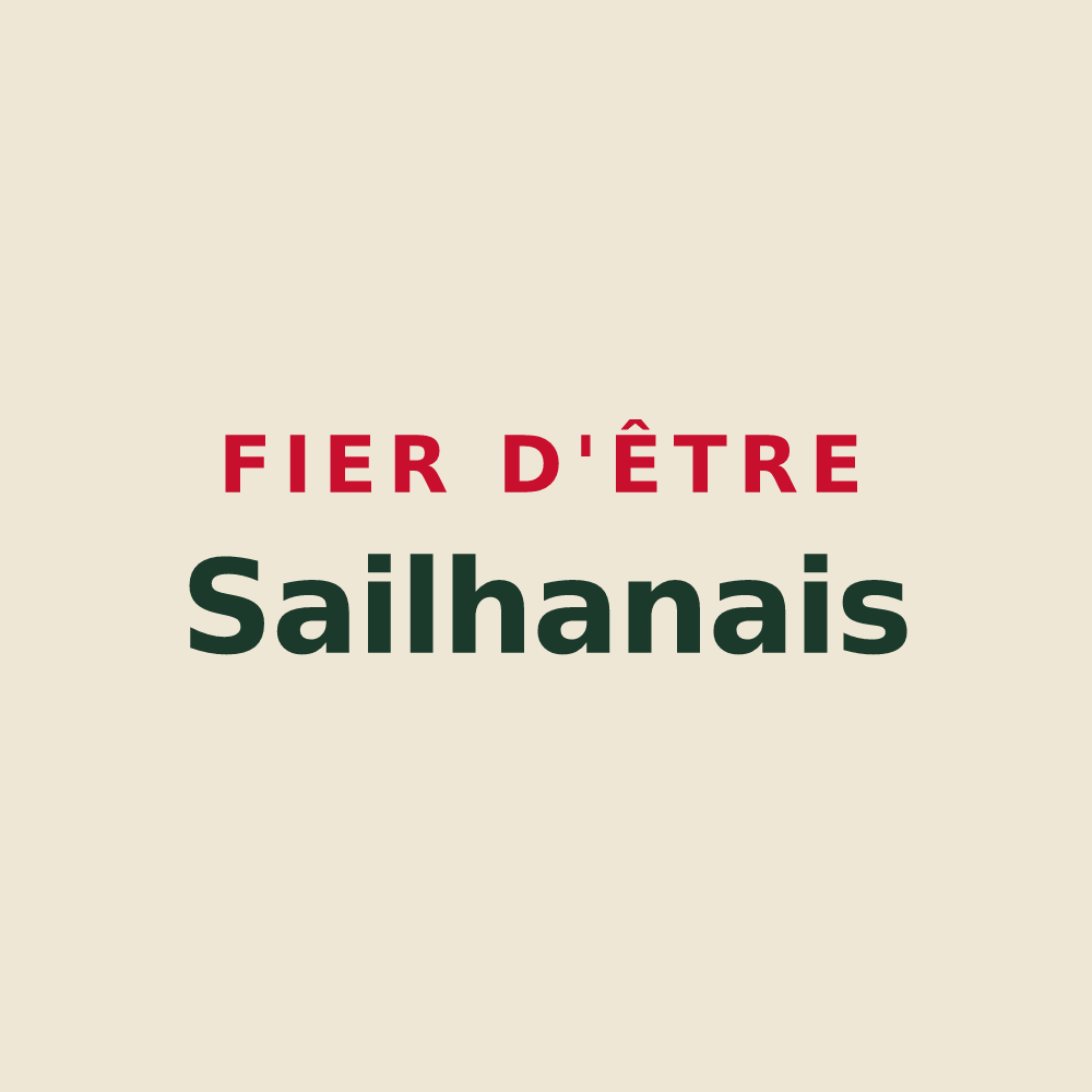 Tote bag « Fier d'être Sailhanais » — design pour Sailhan