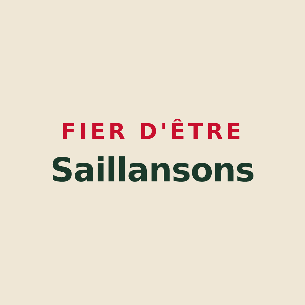 Tote bag « Fier d'être Saillansons » — design pour Saillans