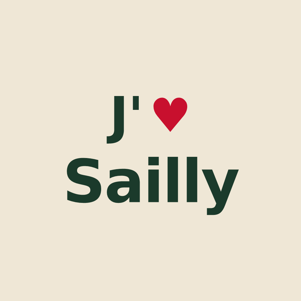 Tote bag personnalisé Sailly — design J'aime Sailly