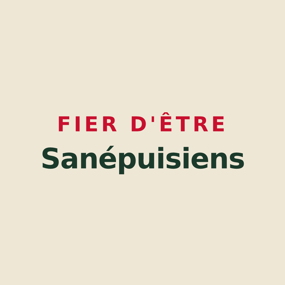 Tote bag « Fier d'être Sanépuisiens » — design pour Sainpuits
