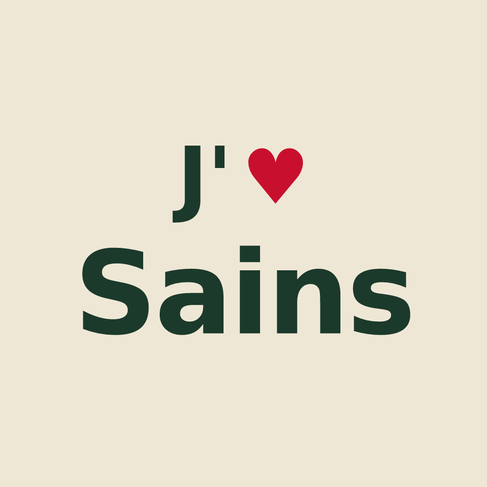 Tote bag personnalisé Sains — design J'aime Sains