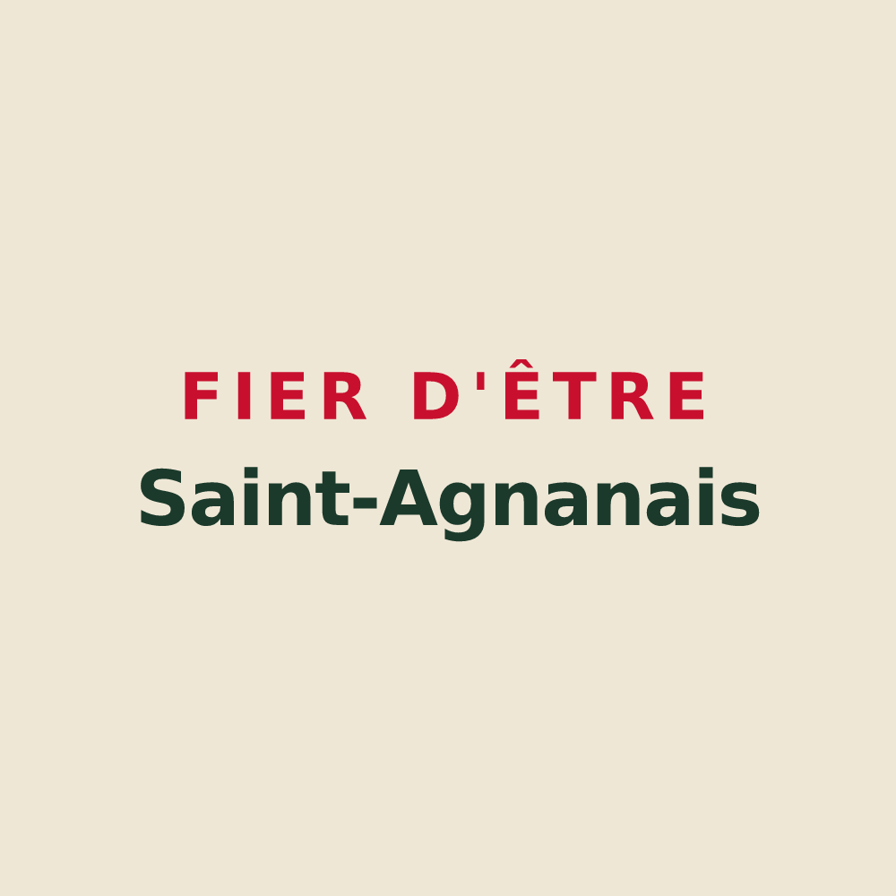 Tote bag « Fier d'être Saint-Agnanais » — design pour Saint-Agnan