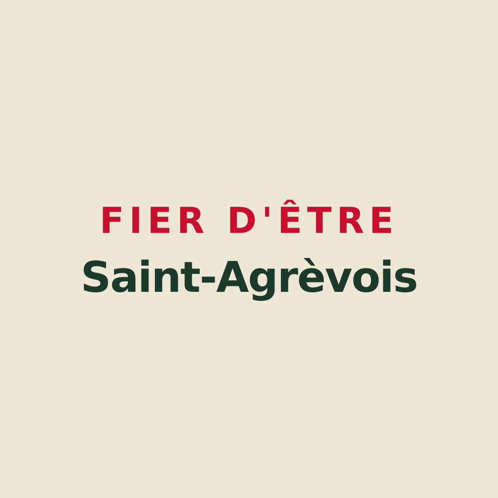 Tote bag « Fier d'être Saint-Agrèvois » — design pour Saint-Agrève