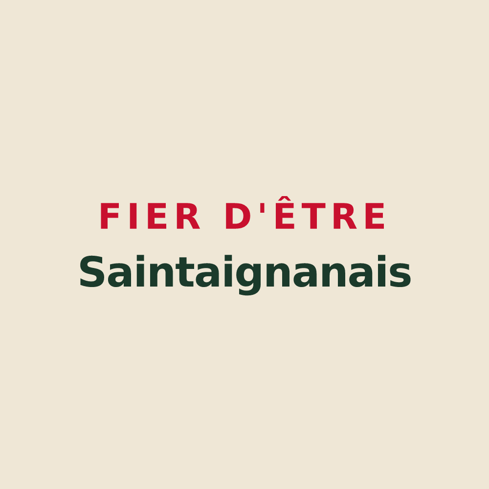 Tote bag « Fier d'être Saintaignanais » — design pour Saint-Aignan