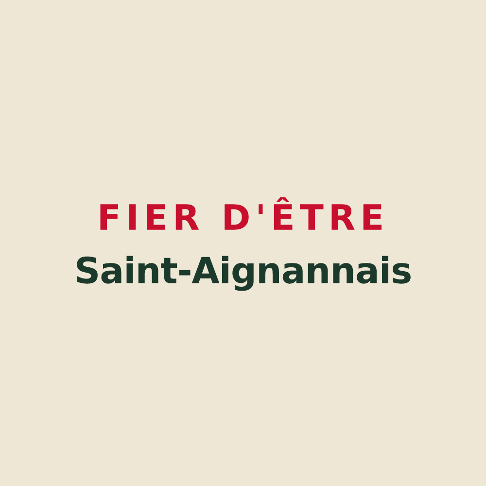 Tote bag « Fier d'être Saint-Aignannais » — design pour Saint-Aignan-sur-Roë