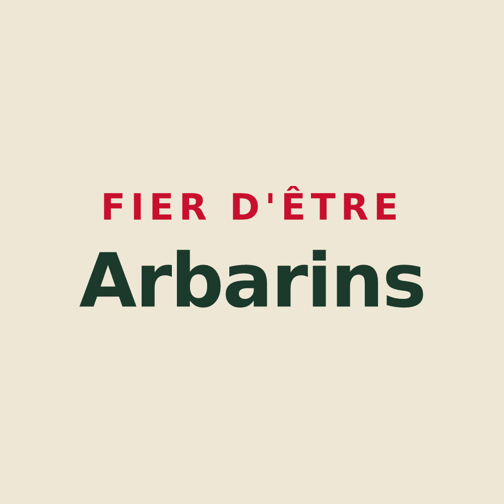 Tote bag « Fier d'être Arbarins » — design pour Saint-Alban-d'Hurtières