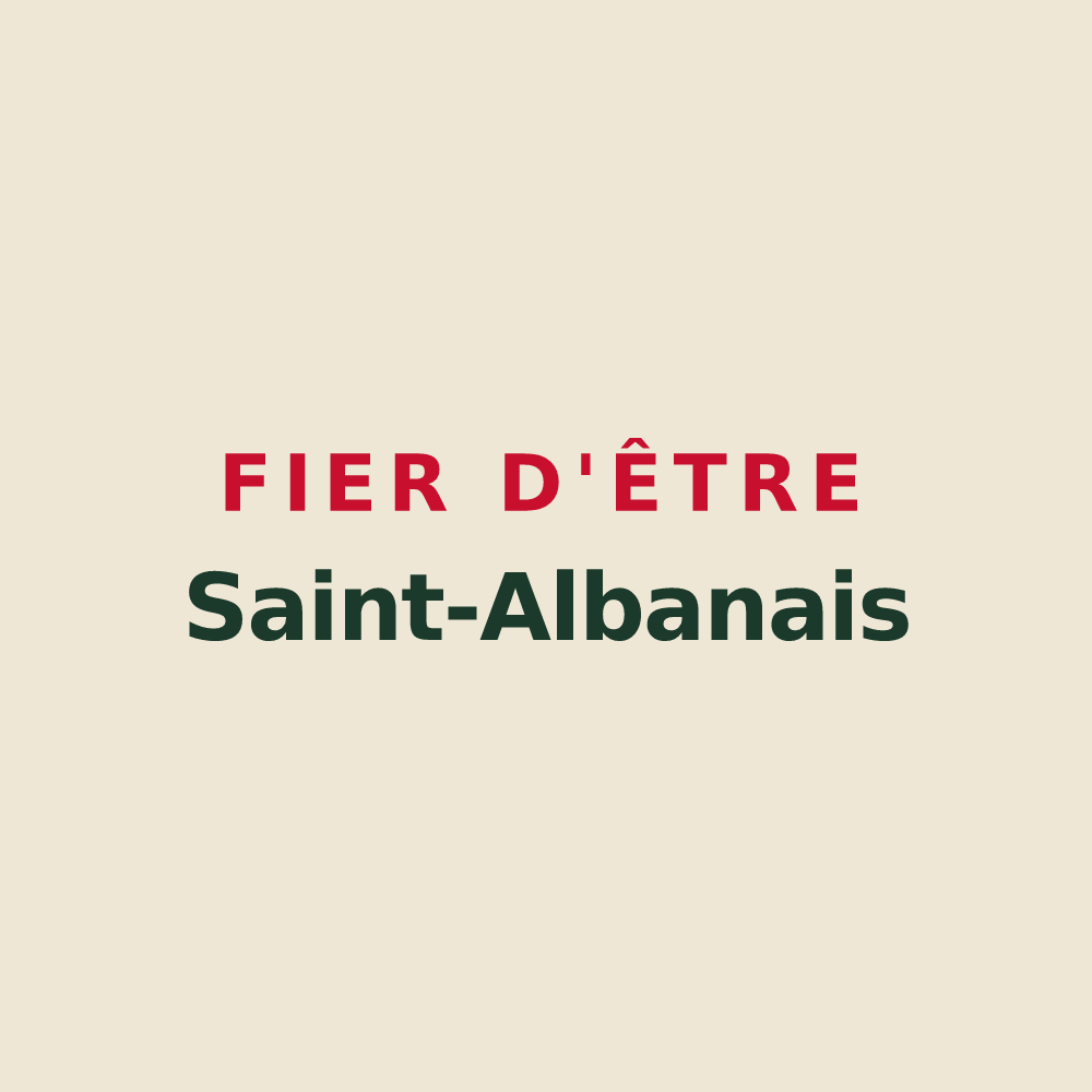 Tote bag « Fier d'être Saint-Albanais » — design pour Saint-Alban-Leysse