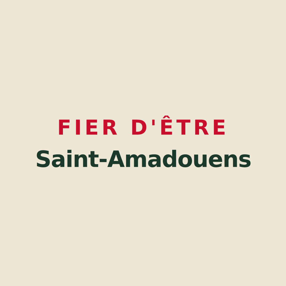 Tote bag « Fier d'être Saint-Amadouens » — design pour Saint-Amadou