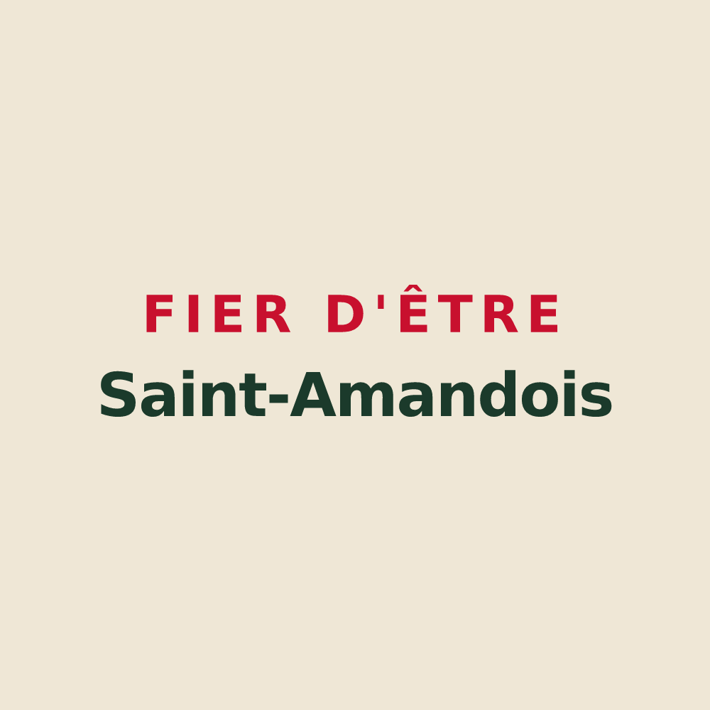 Tote bag « Fier d'être Saint-Amandois » — design pour Saint-Amand-en-Puisaye