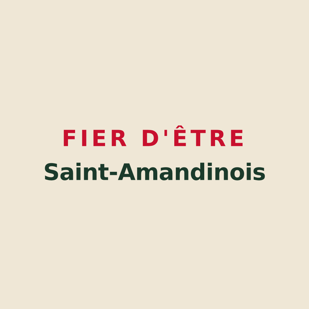 Tote bag « Fier d'être Saint-Amandinois » — design pour Saint-Amand-Longpré
