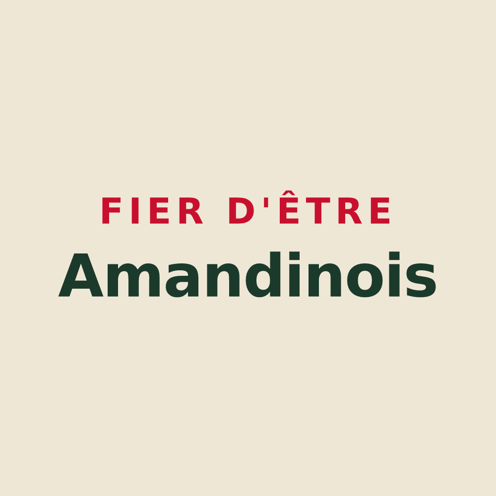 Tote bag « Fier d'être Amandinois » — design pour Saint-Amandin