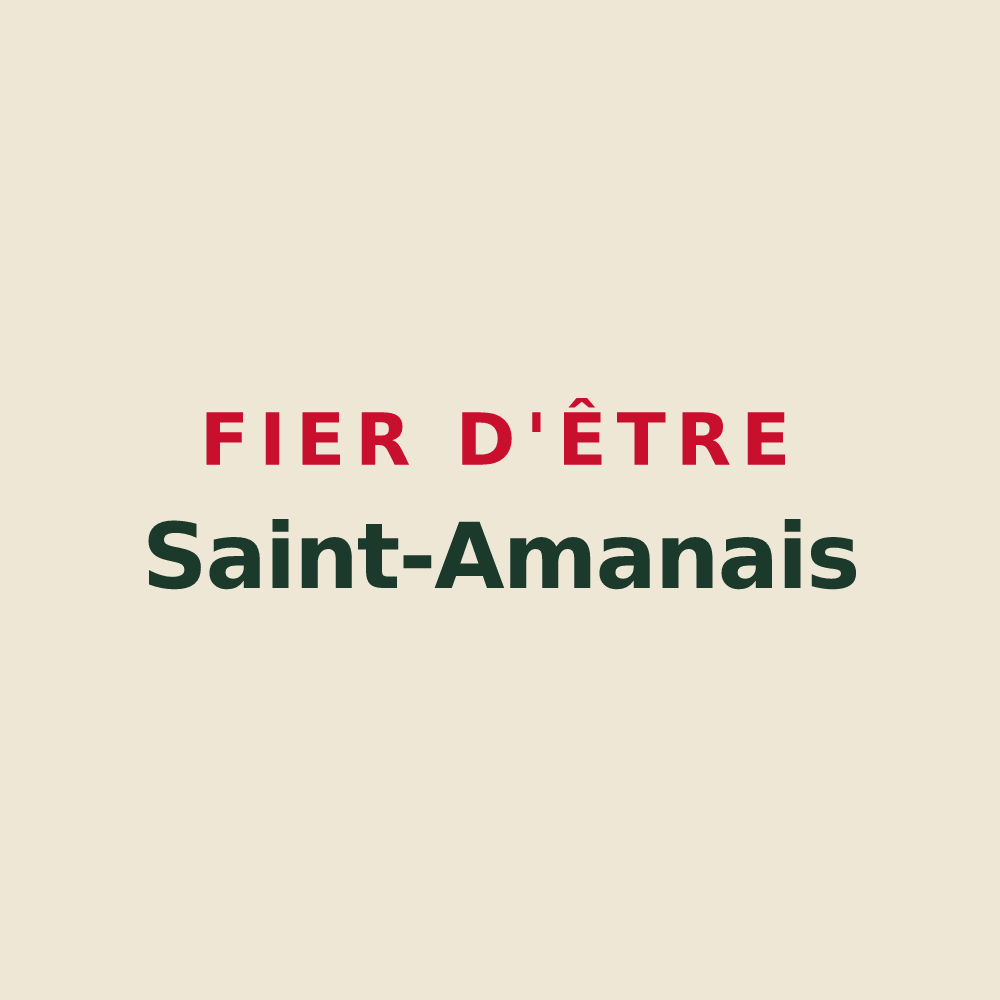 Tote bag « Fier d'être Saint-Amanais » — design pour Saint-Amans