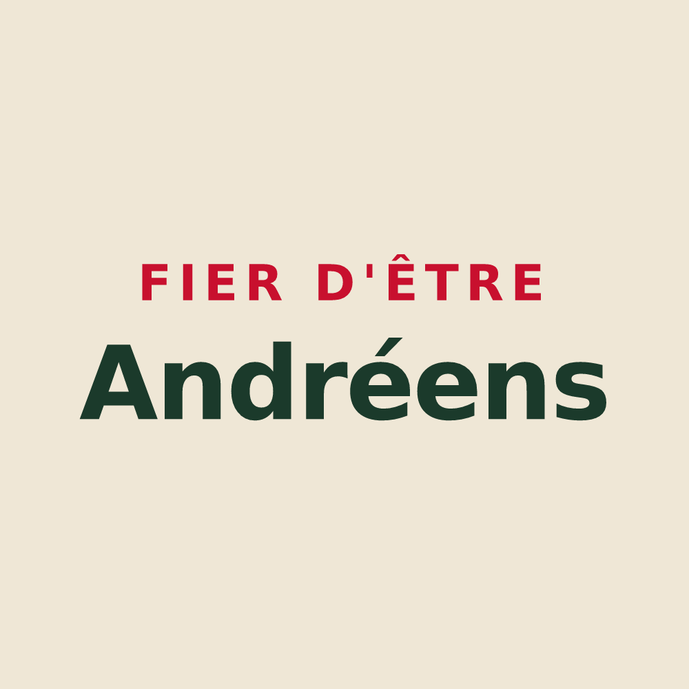 Tote bag « Fier d'être Andréens » — design pour Saint-André