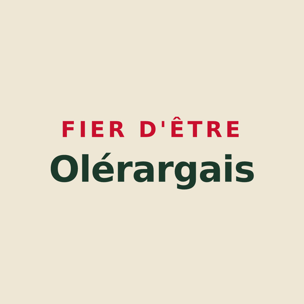 Tote bag « Fier d'être Olérargais » — design pour Saint-André-d'Olérargues