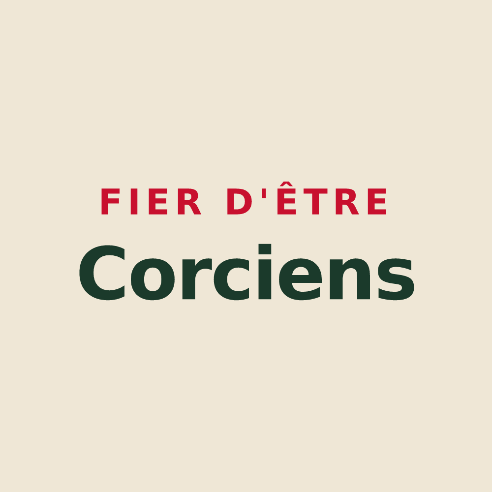 Tote bag « Fier d'être Corciens » — design pour Saint-André-de-Corcy