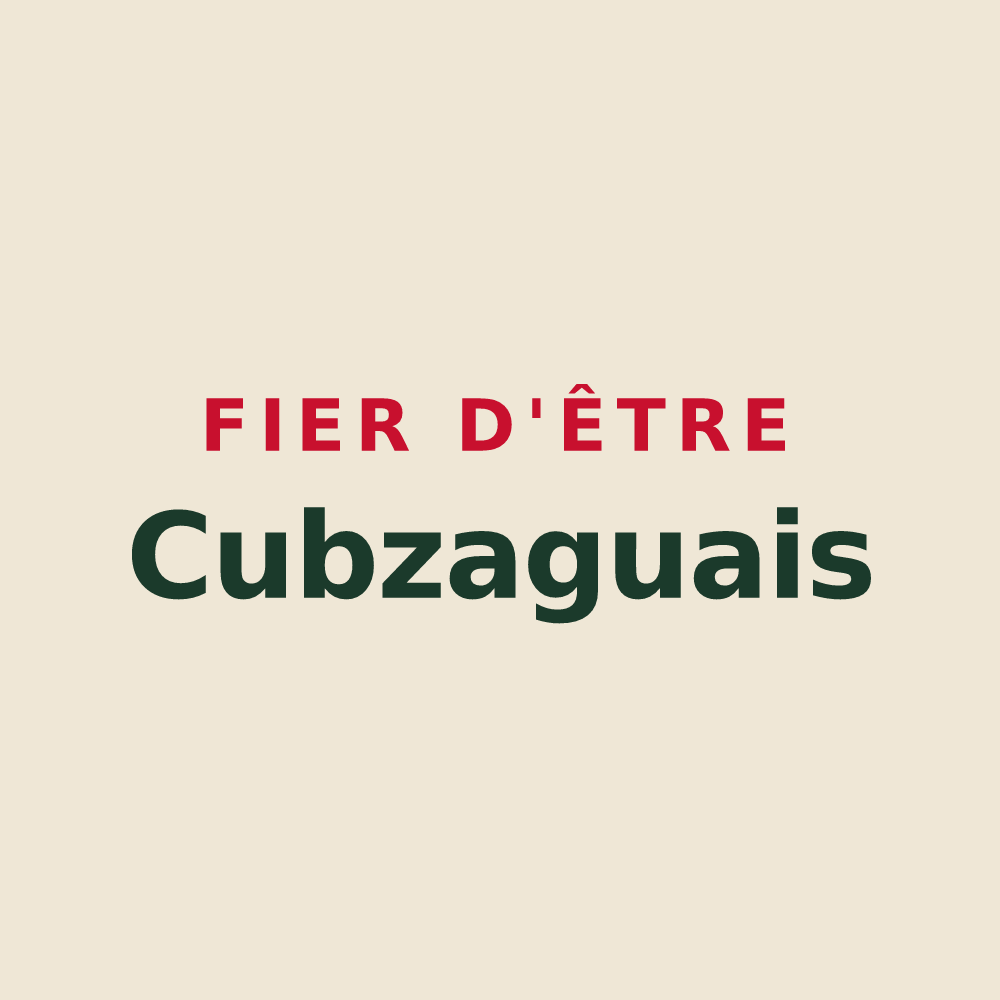 Tote bag « Fier d'être Cubzaguais » — design pour Saint-André-de-Cubzac