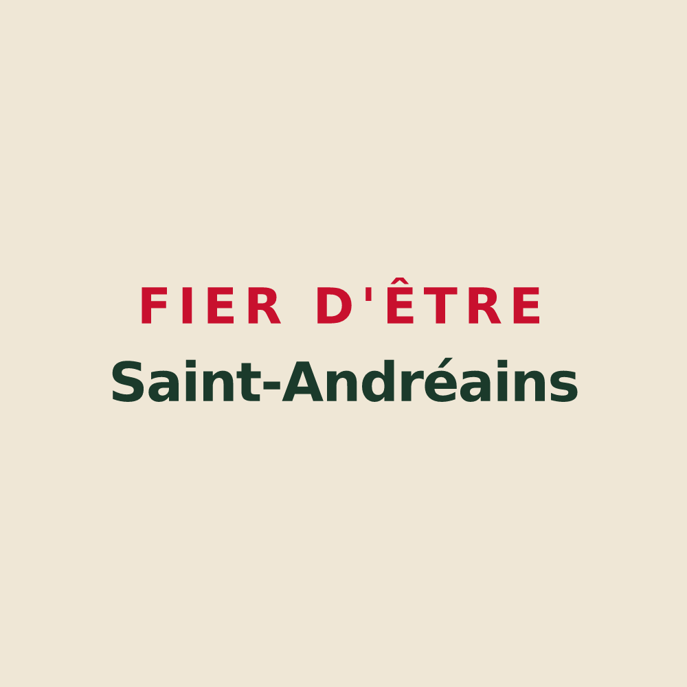 Tote bag « Fier d'être Saint-Andréains » — design pour Saint-André-de-Vézines