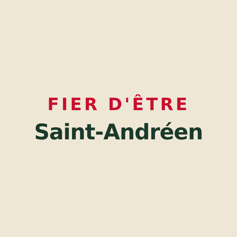 Tote bag « Fier d'être Saint-Andréen » — design pour Saint-André-des-Eaux
