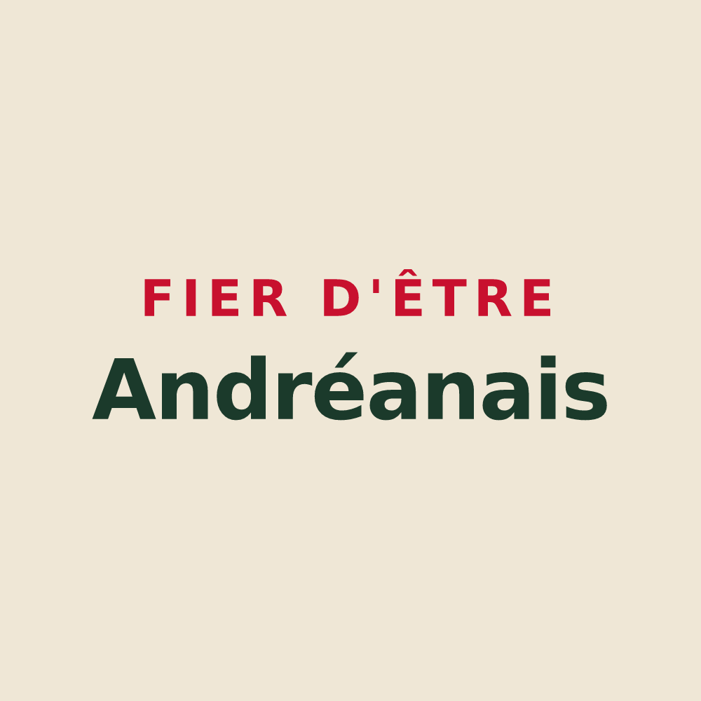 Tote bag « Fier d'être Andréanais » — design pour Saint-André-des-Eaux