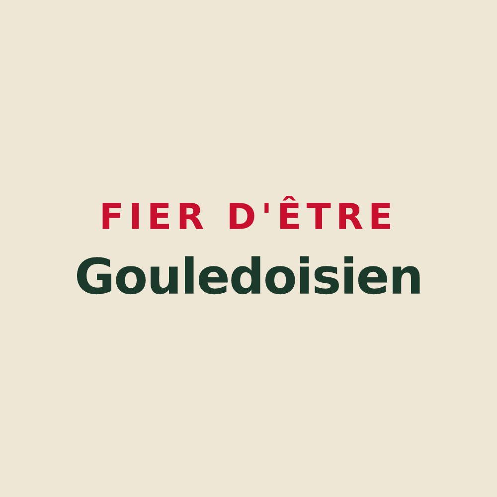 Tote bag « Fier d'être Gouledoisien » — design pour Saint-André-Goule-d'Oie