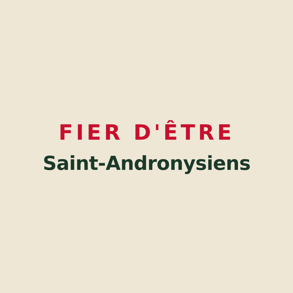 Tote bag « Fier d'être Saint-Andronysiens » — design pour Saint-Androny