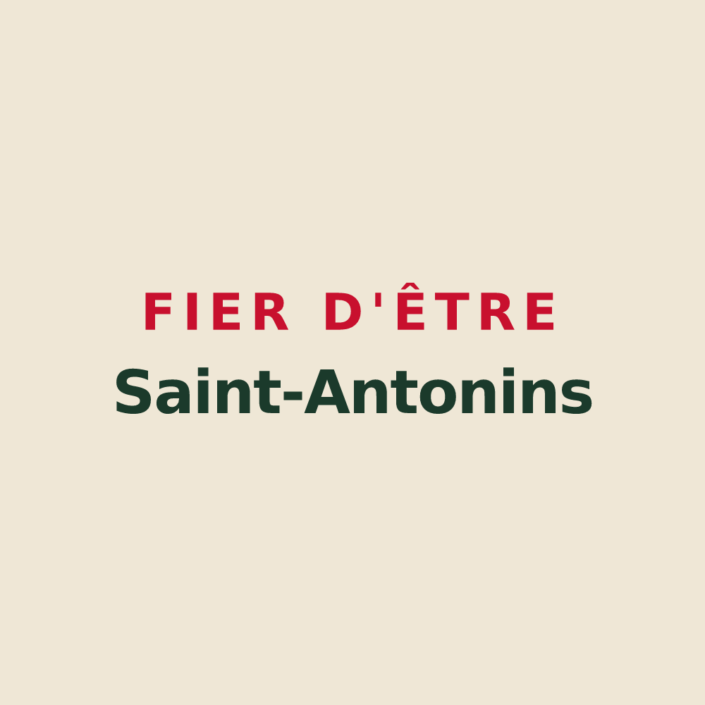 Tote bag « Fier d'être Saint-Antonins » — design pour Saint-Antoine
