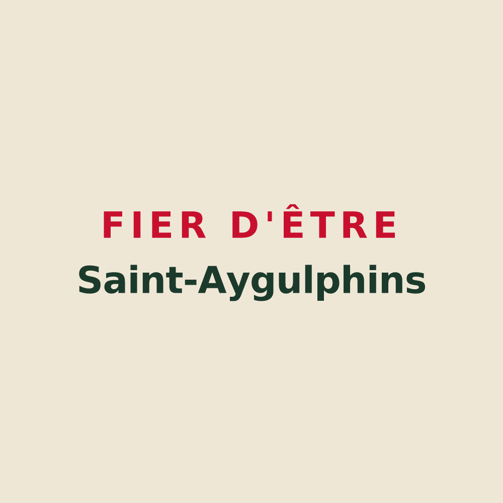 Tote bag « Fier d'être Saint-Aygulphins » — design pour Saint-Août