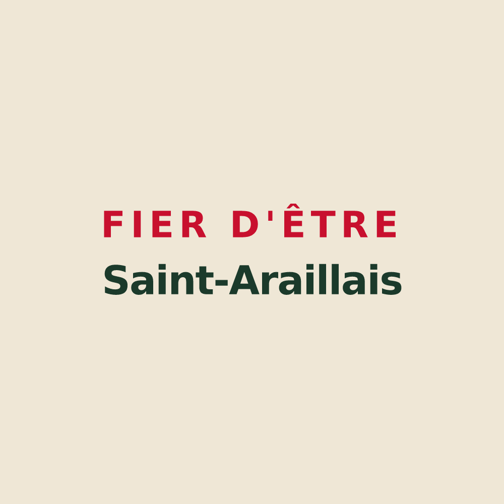 Tote bag « Fier d'être Saint-Araillais » — design pour Saint-Araille