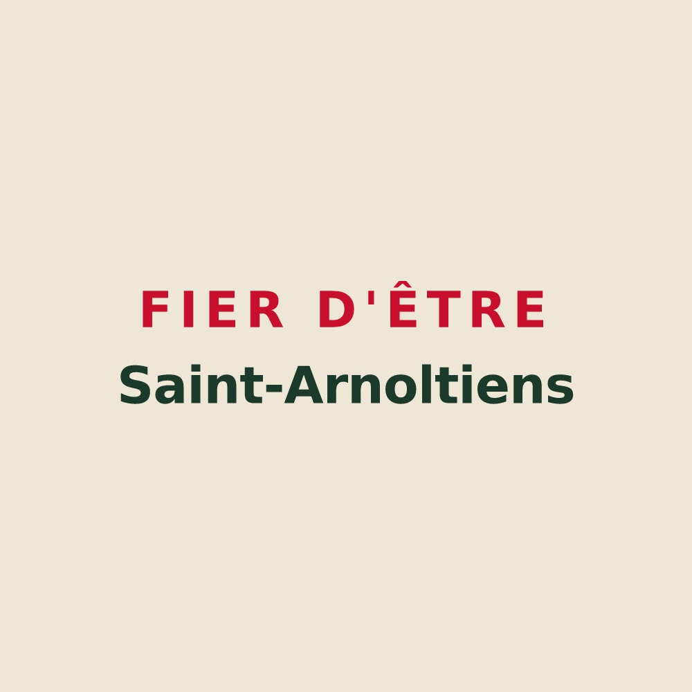 Tote bag « Fier d'être Saint-Arnoltiens » — design pour Saint-Arnoult